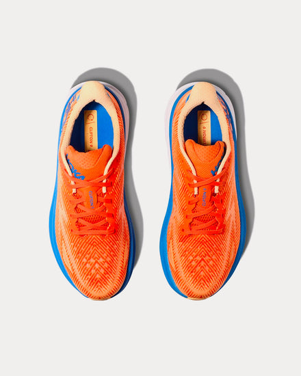 HOKA Clifton 9 Vibrant Orange / Impala Running Shoes - 2