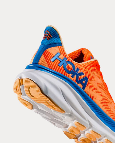 HOKA Clifton 9 Vibrant Orange / Impala Running Shoes - 3