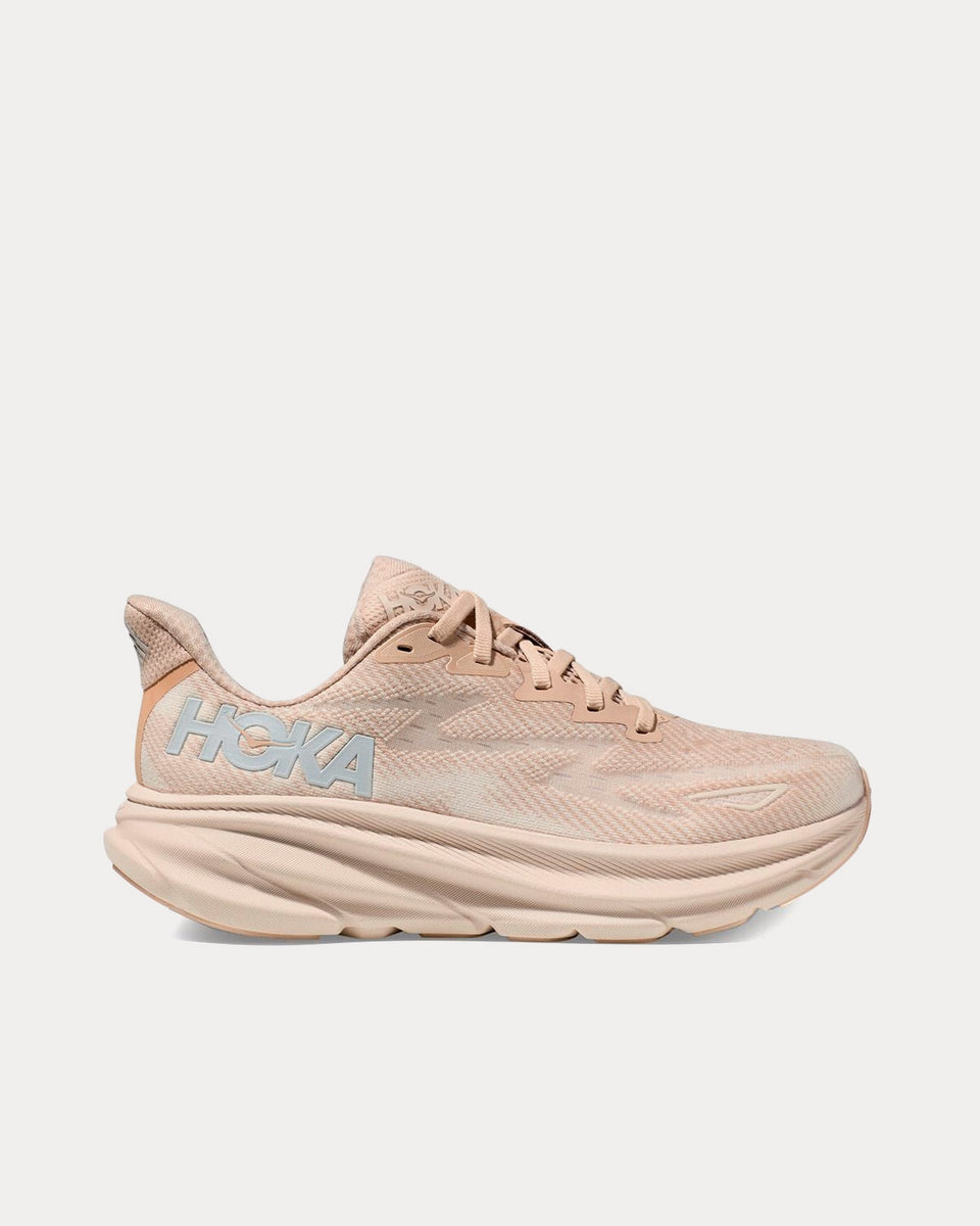 Hoka Clifton 9 Shifting Sand / Eggnog Running Shoes Sneak in Peace