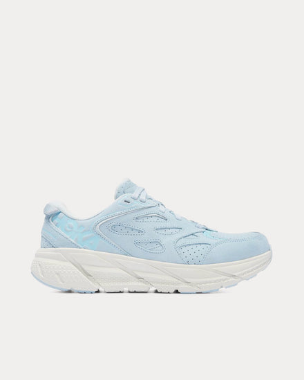HOKA Clifton L Suede Country Air / Bit Of Blue Running Shoes - 1