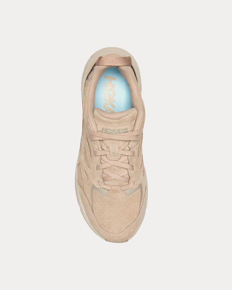 HOKA Clifton L Suede Simply Taupe / Pumice Stone Running Shoes - 2