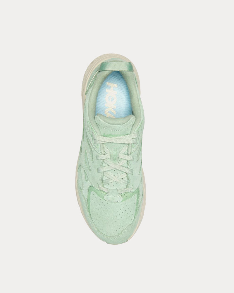 HOKA Clifton L Suede Smoke Green / Celadon Tint Running Shoes - 2