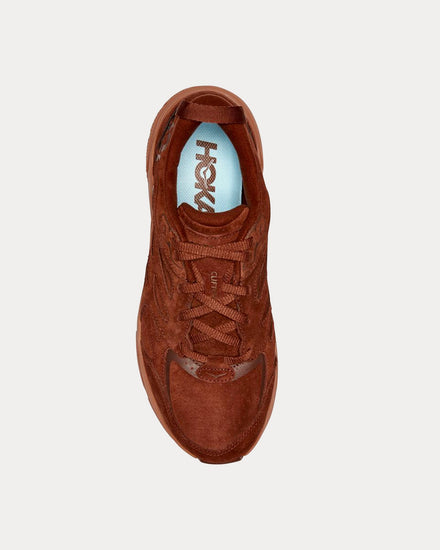 HOKA Clifton L Suede Cappuccino / Cork Running Shoes - 2