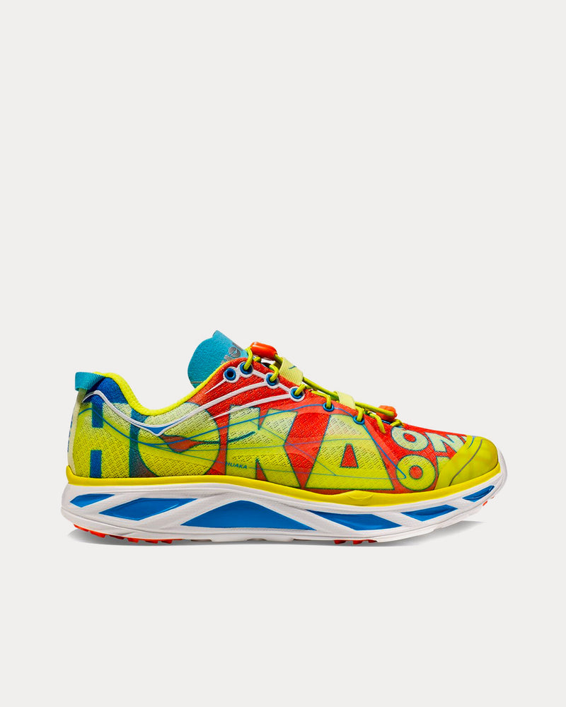 Hoka Huaka Origins Evening Primrose / Flame Running Shoes - 1