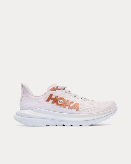 HOKA Mach 5 White / Copper Running Shoes - 1
