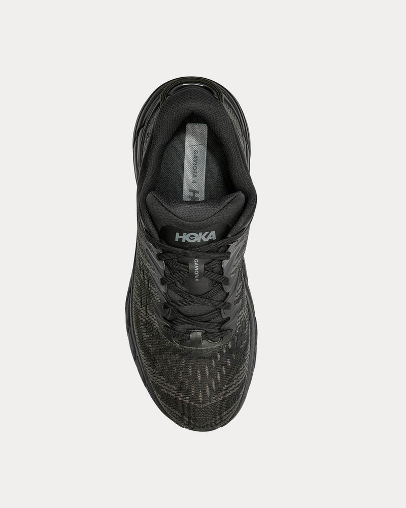 HOKA Gaviota 4 Black / Black Running Shoes - 2