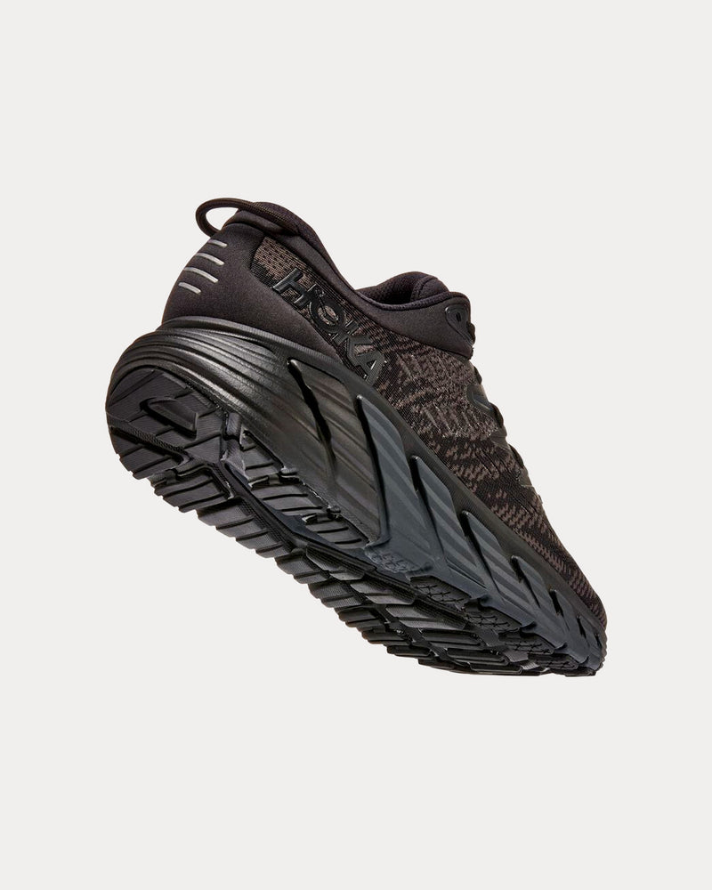HOKA Gaviota 4 Black / Black Running Shoes - 3