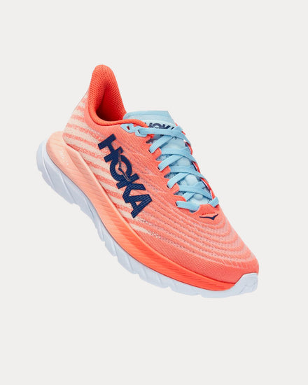 HOKA Mach 5 Camellia / Peach Parfait Running Shoes - 3