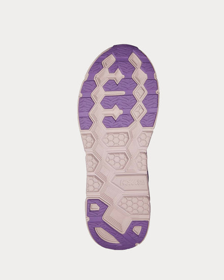 HOKA Clifton L Suede Chalk Violet / Lilac Ash Low Top Sneakers - 3