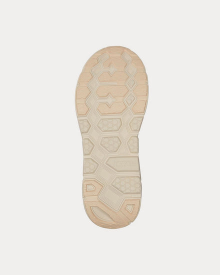 HOKA Clifton L Suede Short Bread / Radiant Yellow Running Shoes - 5