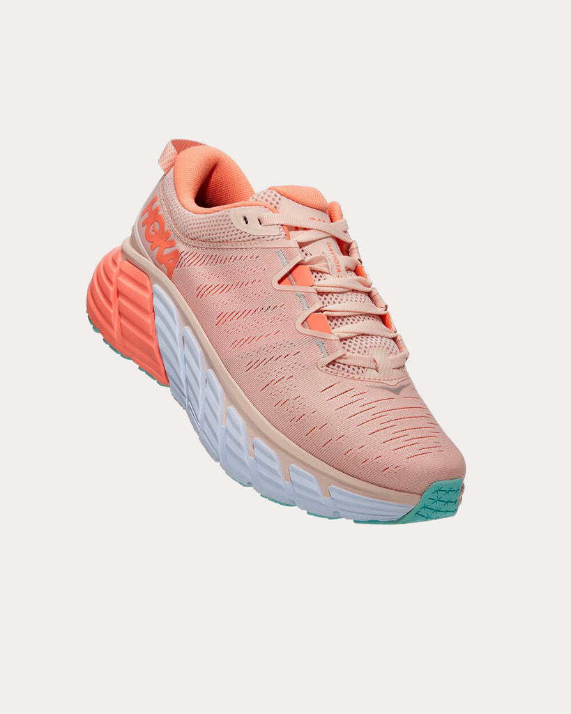 Hoka Gaviota 3 Silver Peony Cantaloupe Running Shoes Sneak in