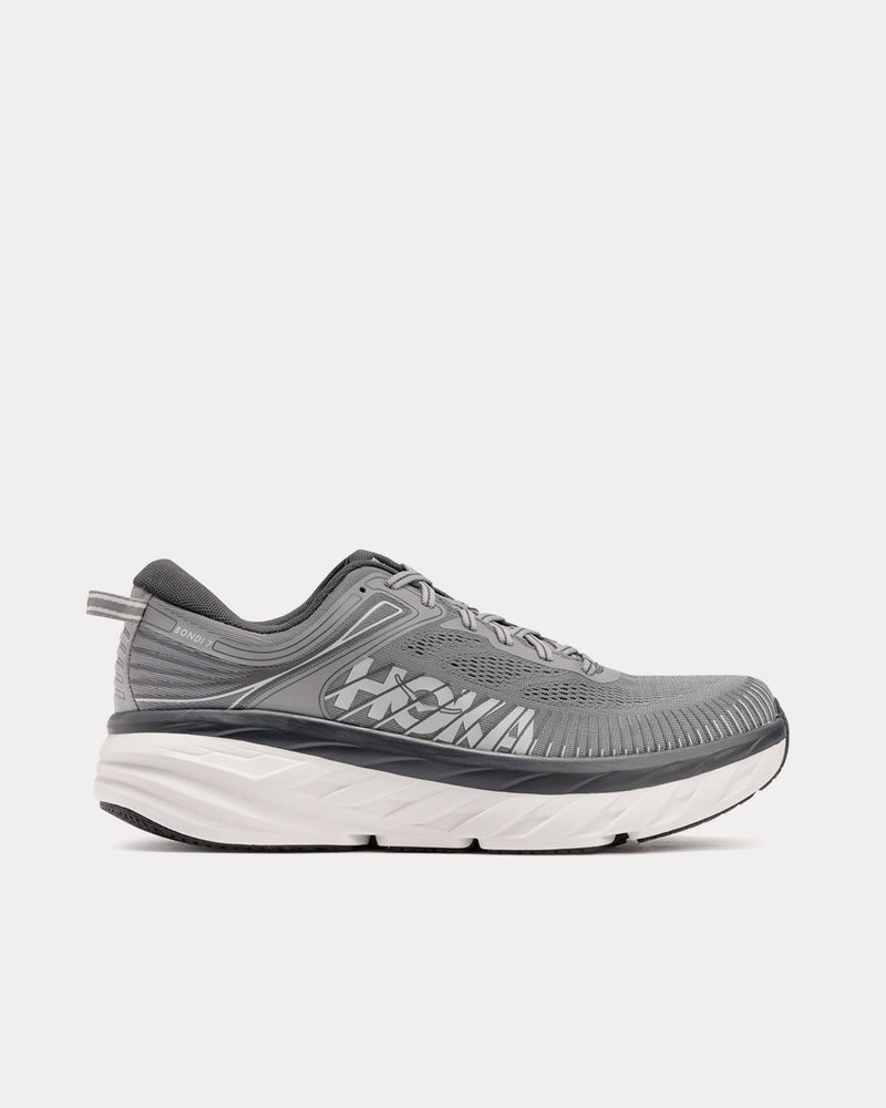 Hoka Bondi 7 Wild Dove / Dark Shadow Running Shoes - 1