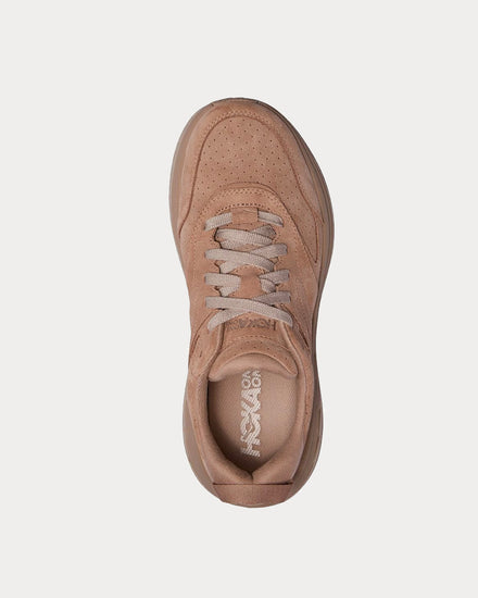 HOKA Bondi L Suede Simply Taupe / Pumice Stone Low Top Sneakers - 2