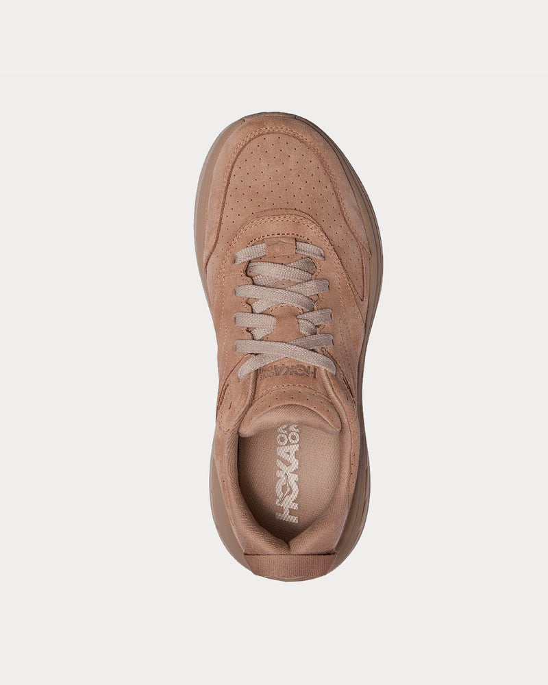 HOKA Bondi L Suede Simply Taupe / Pumice Stone Low Top Sneakers - 2