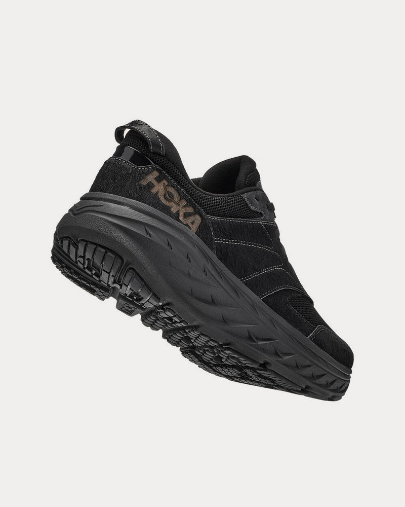 HOKA x Engineered Garments Bondi L Black Cow Hair Running Shoes - 4