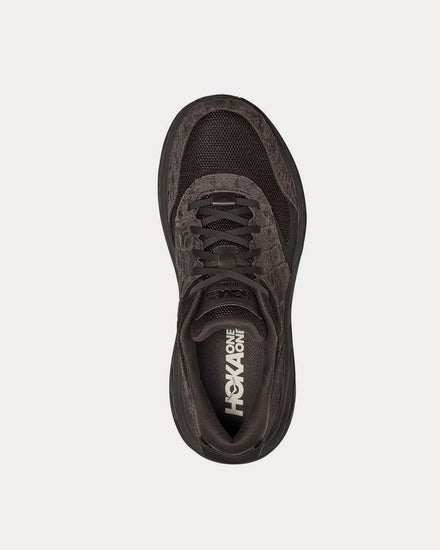 HOKA x Engineered Garments Bondi L Brown Croc Leather Running Shoes - 2