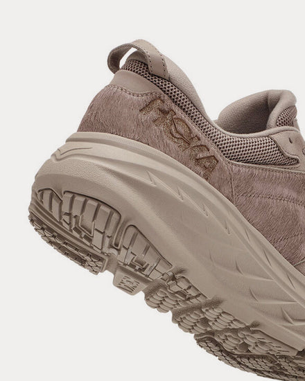 HOKA x Engineered Garments Bondi L Simply Taupe Cow Hair Running Shoes - 4