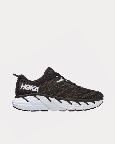 HOKA Gaviota 4 Black / White Running Shoes - 1
