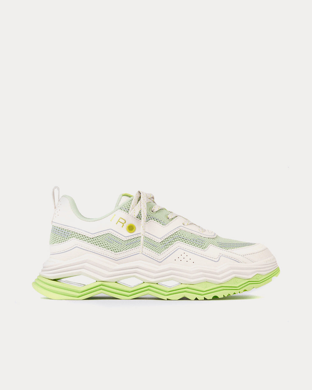 Hej afhængige udbytte IRO Wave Chunky White / Green Low Top Sneakers - Sneak in Peace