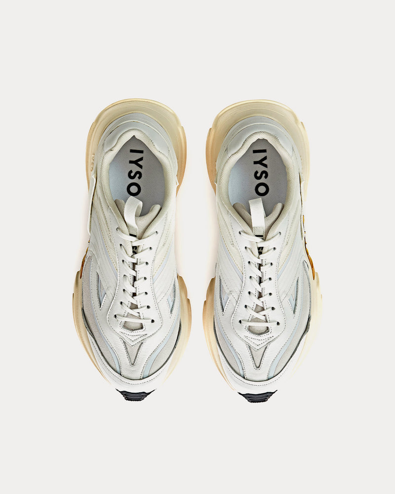 IYSO Acumik Vintage White Low Top Sneakers - 2