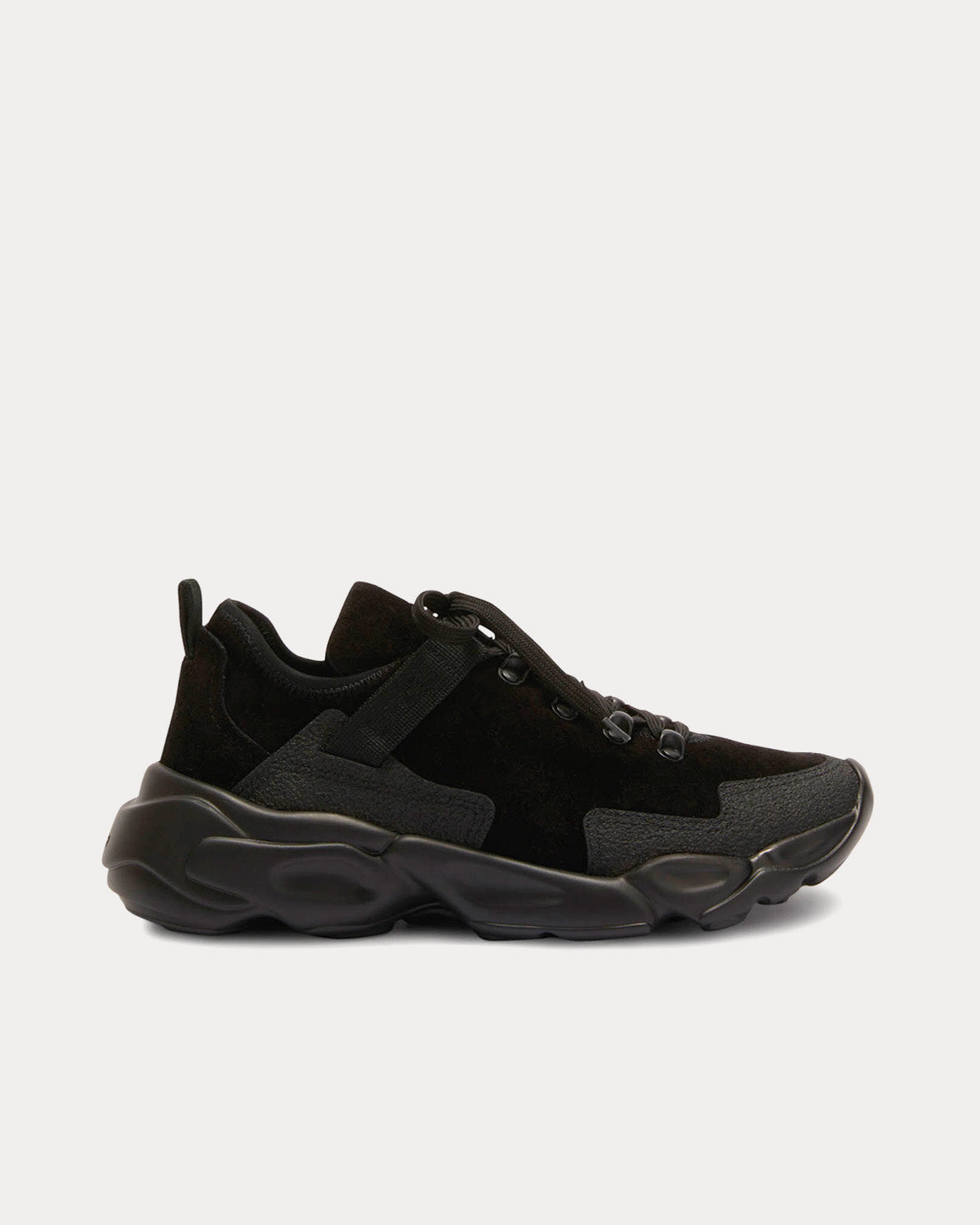 Jil Sander - Suede Leather Black Low Top Sneakers