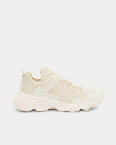 Jil Sander Suede Leather Milk Low Top Sneakers