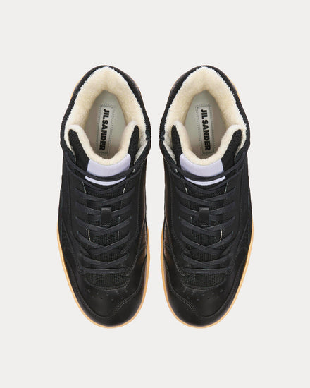 Jil Sander Basket Black High Top Sneakers - 2