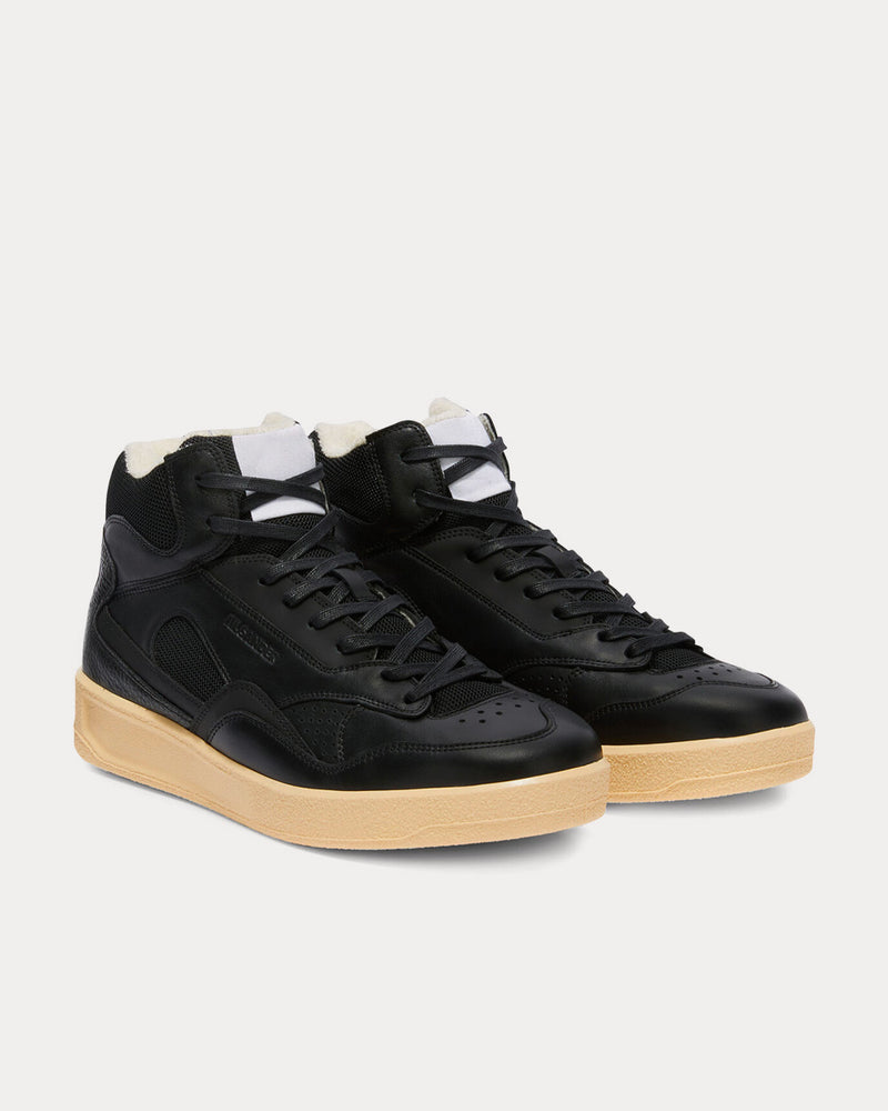 Jil Sander Basket Black High Top Sneakers - 3