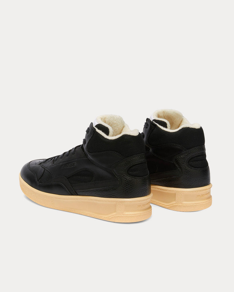 Jil Sander Basket Black High Top Sneakers - 4
