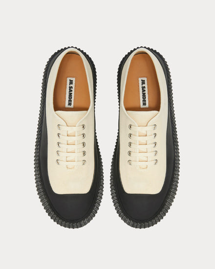 Jil Sander Canvas Natural Low Top Sneakers - 2