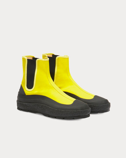 Jil Sander Chelsea Yellow High Top Sneakers - 3