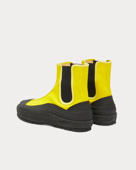 Jil Sander Chelsea Yellow High Top Sneakers - 4