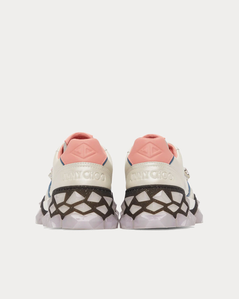 Jimmy Choo Diamond X Off-White / Pink Low Top Sneakers - 3