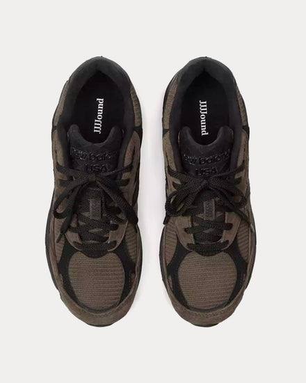 New Balance x Jjjjound MADE in USA 990v3 Canteen with Black Low Top Sneakers - 2