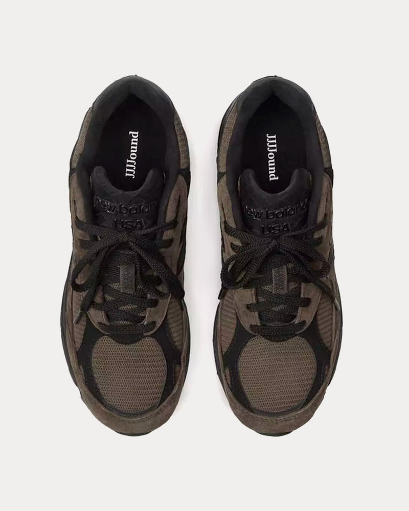 New Balance x Jjjjound MADE in USA 990v3 Canteen with Black Low Top Sneakers - 2