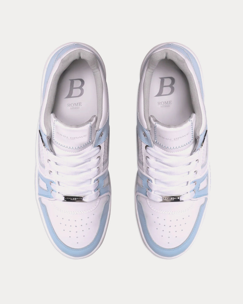 John Brave Men's Rome Baby Blue Low Top Sneakers & Trainers