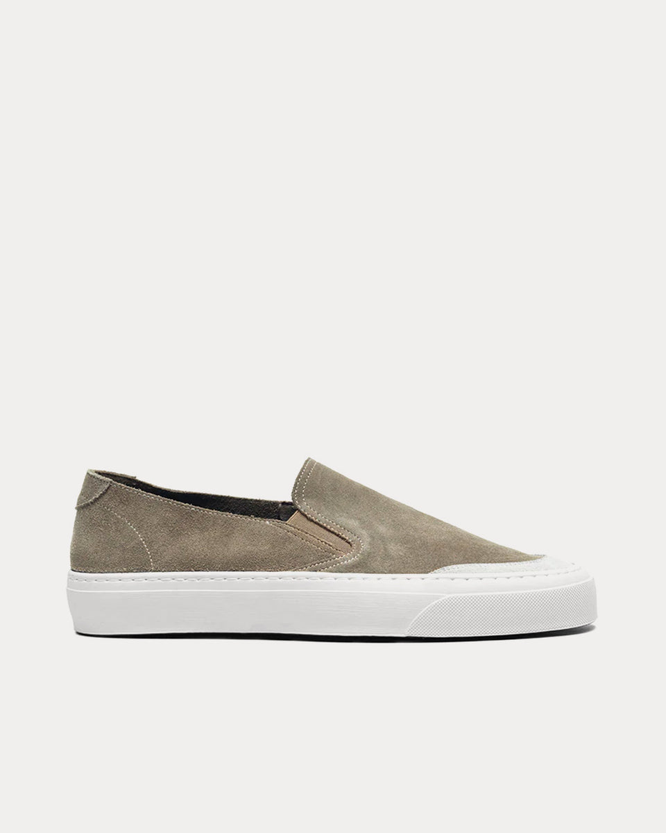 John Elliott Haze Suede Mocha Slip On Sneakers - Sneak in Peace