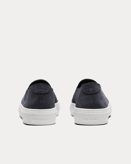 John Elliott Haze Suede Vintage Black Slip On Sneakers - 4