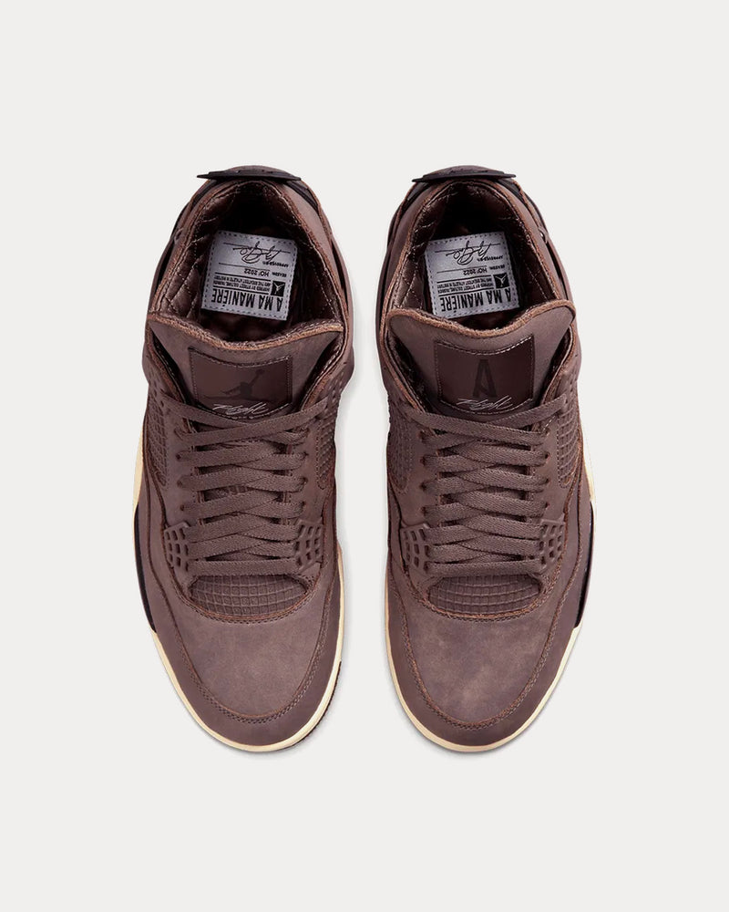 Jordan x A Ma Maniere Air Jordan 4 Violet Ore / Ash  / Black High Top Sneakers - 2