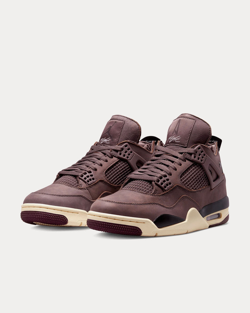 Jordan x A Ma Maniere Air Jordan 4 Violet Ore / Ash  / Black High Top Sneakers - 3