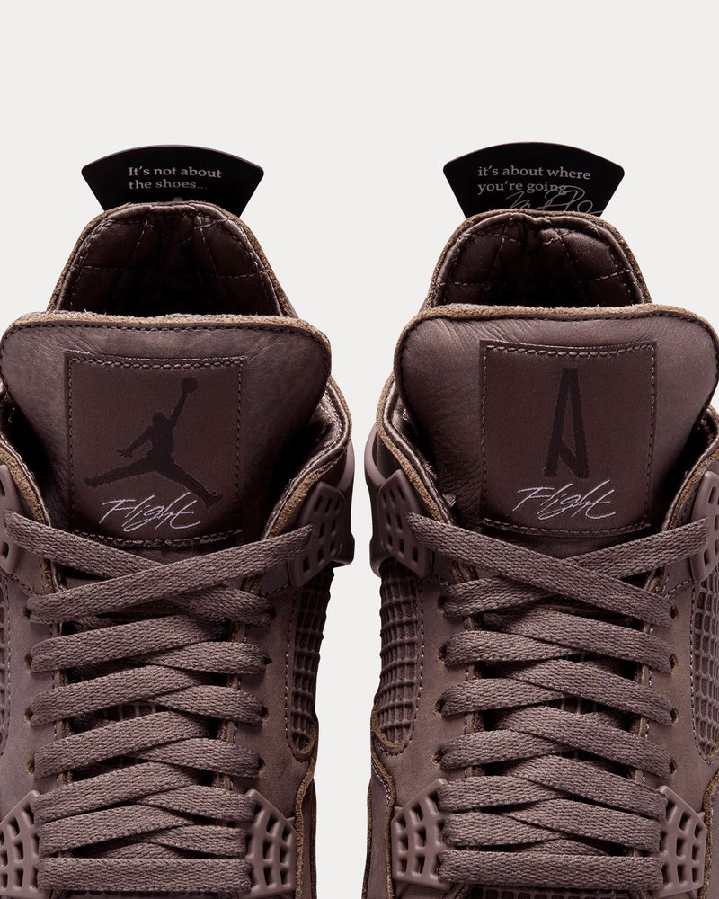 Jordan x A Ma Maniere Air Jordan 4 Violet Ore / Ash  / Black High Top Sneakers - 4
