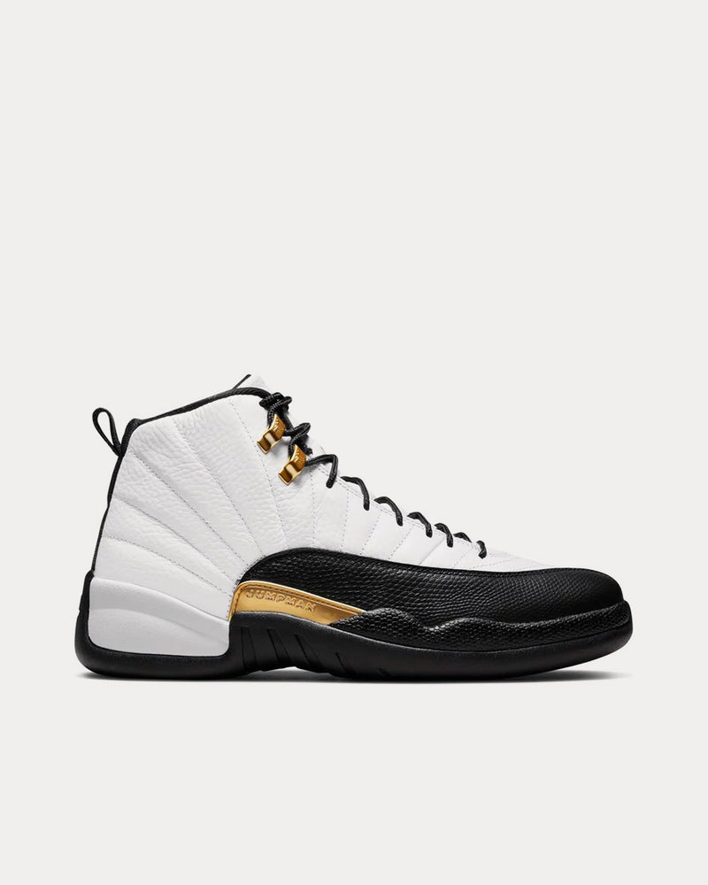 Jordan Air Jordan 12 Retro White / Metallic Gold / Black High Top Sneakers - 1