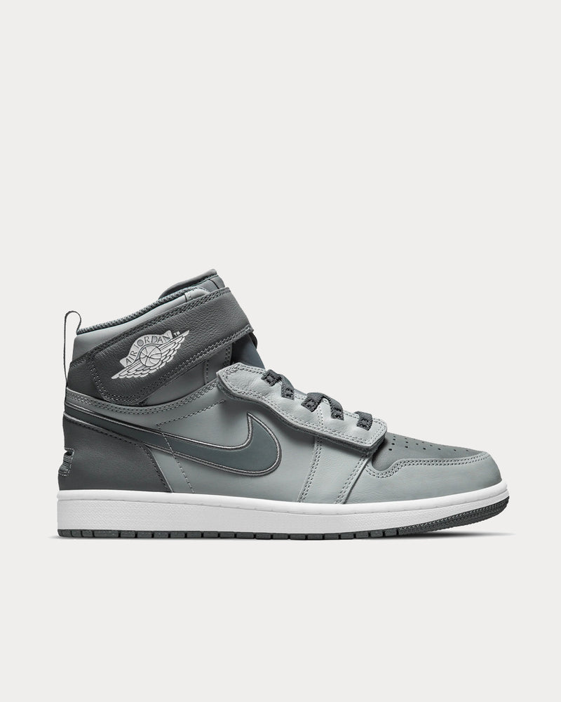 Jordan Air Jordan 1 Hi FlyEase Smoke Grey / White Smoke Grey / White High Top Sneakers - 1