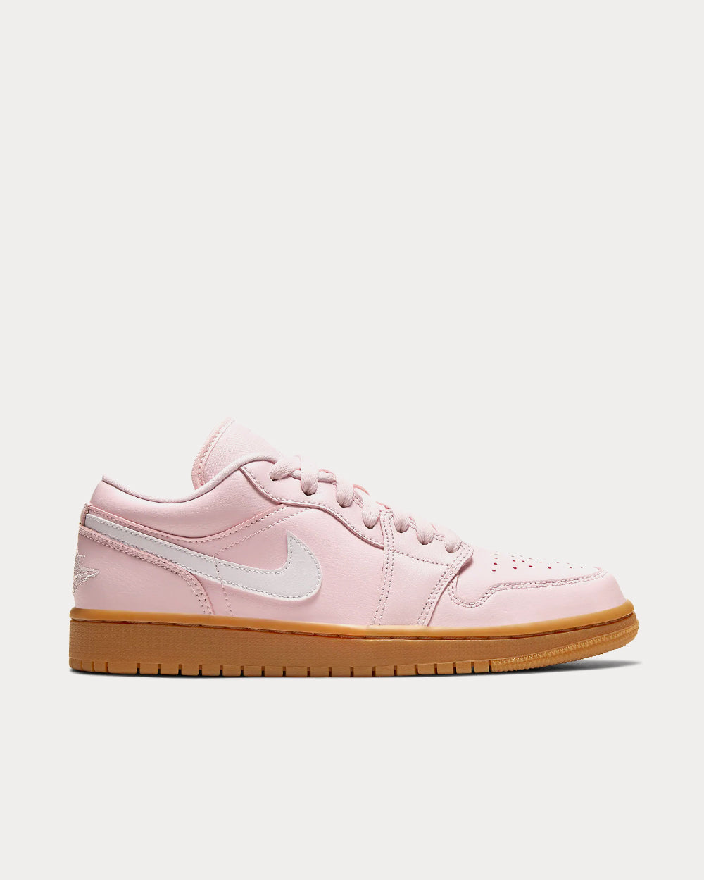 Air Jordan 1 Low Arctic Pink / Gum Light Brown / White Low Top Sneakers