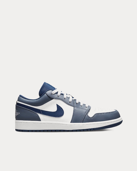Jordan Air Jordan 1 Low Ashen Slate / Mystic Navy / White Low Top Sneakers - 1