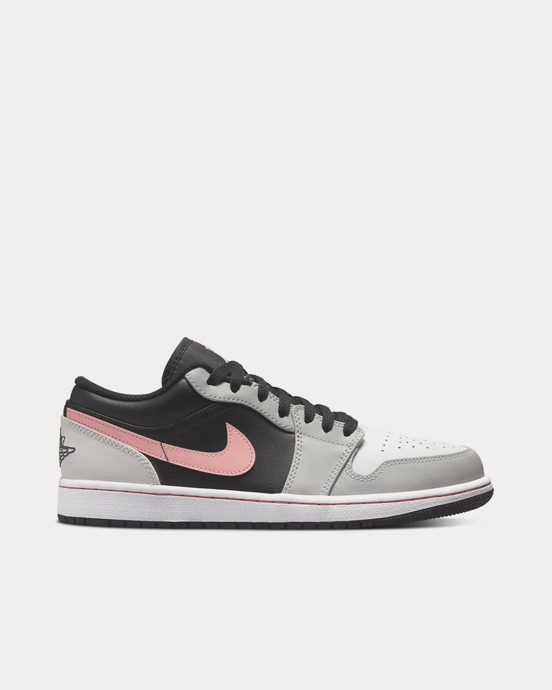 Jordan Air Jordan 1 Low Black / Grey Fog / White / Bleached Coral Low Top Sneakers - 1