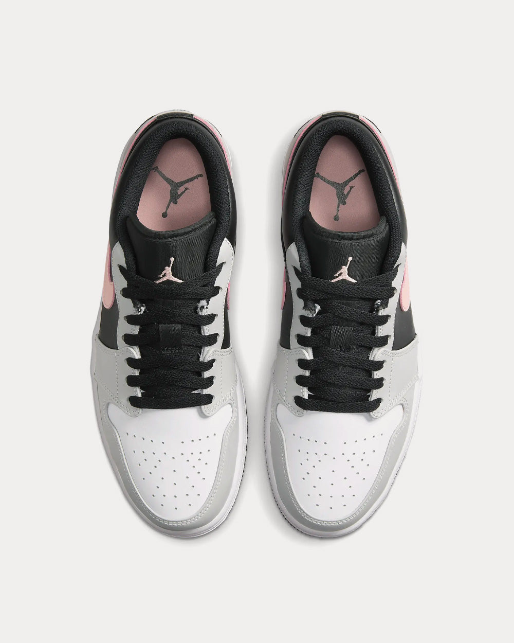 Black and coral jordans top