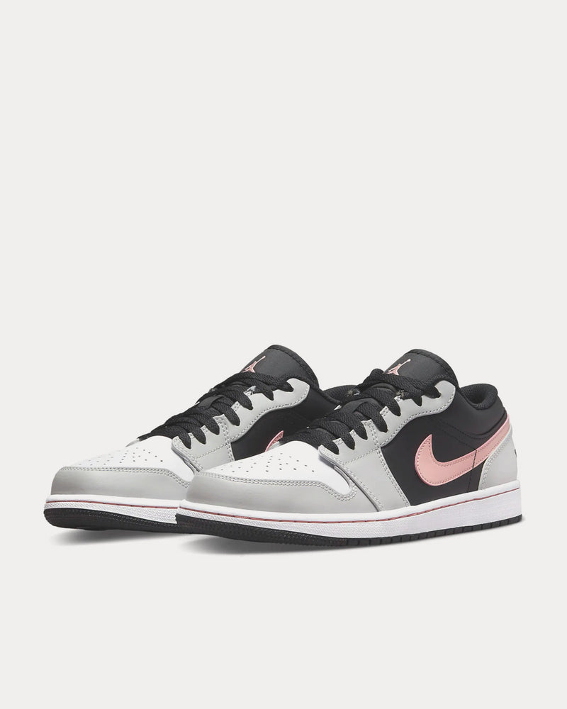 Jordan Air Jordan 1 Low Black / Grey Fog / White / Bleached Coral Low Top Sneakers - 3