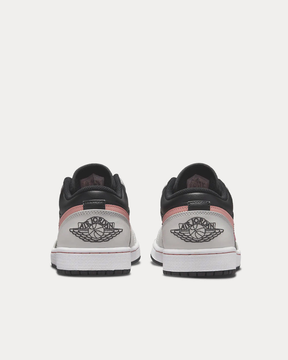 Jordan Air Jordan 1 Low Black Grey Fog White Bleached Coral Low Top Sneakers Sneak in Peace