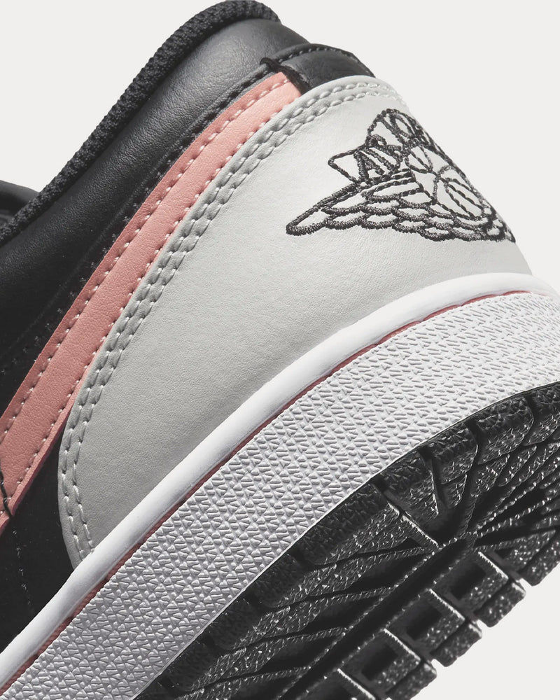 Jordan Air Jordan 1 Low Black / Grey Fog / White / Bleached Coral Low Top Sneakers - 6